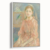 Vintage poster art featuring a large, colorful abstract design on a black background, printed on canvas.