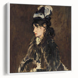 Vintage poster art featuring a large, colorful abstract design on a black background.