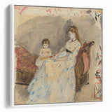 Extra large vintage poster art of a colorful abstract design on black background, ideal for living room decor.