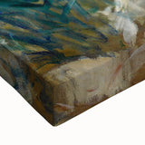 Large art canvas featuring a black and white landscape painting, ideal for bedroom wall decor.