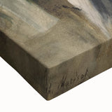 Large black and white landscape art painting on canvas, featuring a serene mountain scene, ideal for bedroom wall decor.