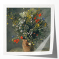 Extra large canvas print of vibrant floral art, ideal for art wall dining room or classy bathroom wall art.