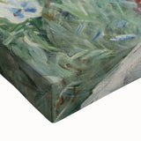 Black and white landscape art painting on canvas, depicting a serene mountain scene, ideal for bedroom wall decor.