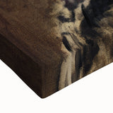 Large art canvas of a black and white landscape painting, ideal for bedroom wall decor.