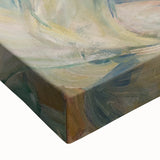 Large art depicting a serene landscape in black and white tones on canvas, suitable for bedroom wall decor.