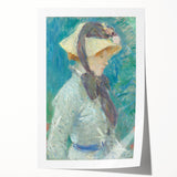 Extra large canvas print of delicate floral patterns in soft pastel shades, suitable for dining room or bathroom decor.