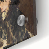 Large abstract wall art in mid-century modernist style with vibrant colors, ideal for dining room ambiance.