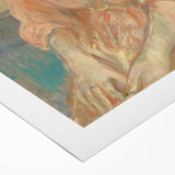 Art deco poster featuring a geometric pattern in black and gold, printed on large canvas.