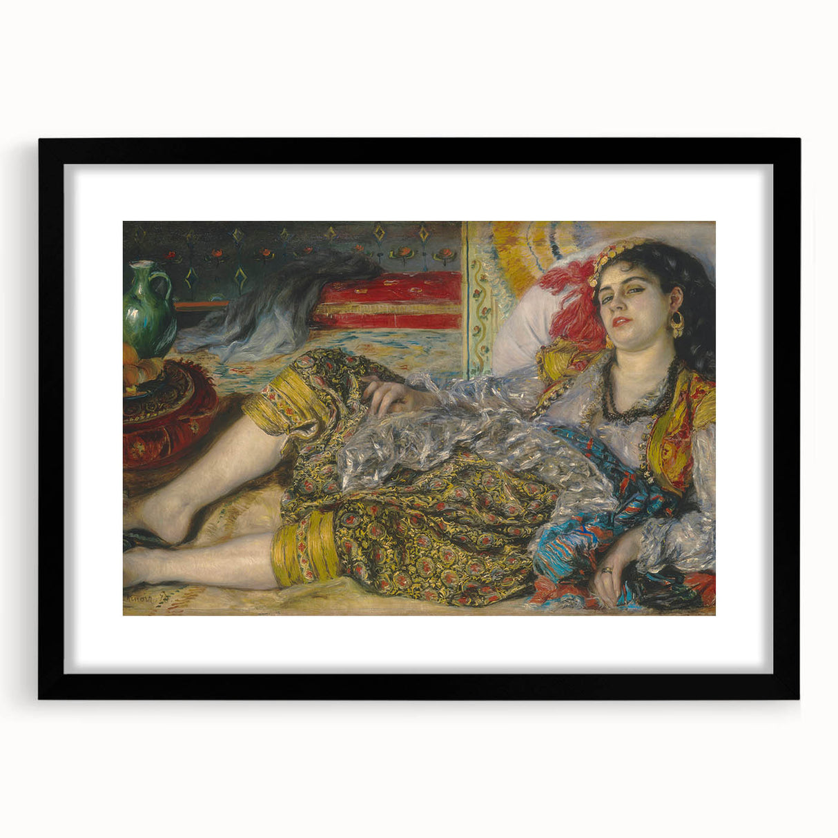 Extra large abstract art print featuring textured, colorful swirls on canvas, ideal for living room decor.