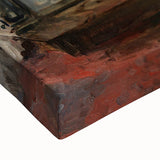 Large black and white landscape art painting on canvas, featuring a serene mountain scene, ideal for bedroom wall decor.