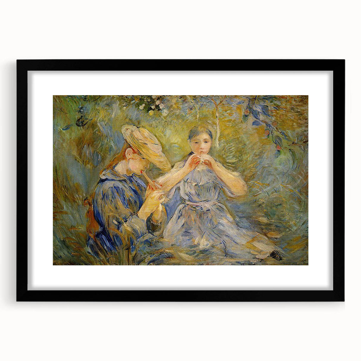 Extra large abstract art print on canvas featuring a colorful, textured design, ideal for living room decor.