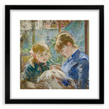 Colorful abstract art print with textured patterns on extra large canvas, ideal for living room decor.