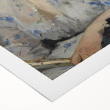 Art deco poster featuring geometric patterns in gold and black on canvas, suitable for dining room decor.