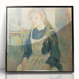 Large abstract wall art in vibrant orange and blue tones on canvas, ideal for modern living room decor.