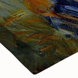 Large art black and white landscape painting on canvas, featuring a serene mountain scene, ideal for bedroom wall decor.