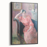 Black and white vintage poster art of a serene landscape, printed on canvas, ideal for bedroom wall decor.