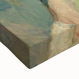 Large art of a black and white landscape painting on canvas, featuring a serene mountain scene, ideal for bedroom wall decor.