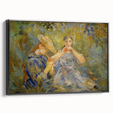 Black and white vintage poster art featuring a tranquil landscape scene on rolled canvas, ideal for bedroom wall decor.