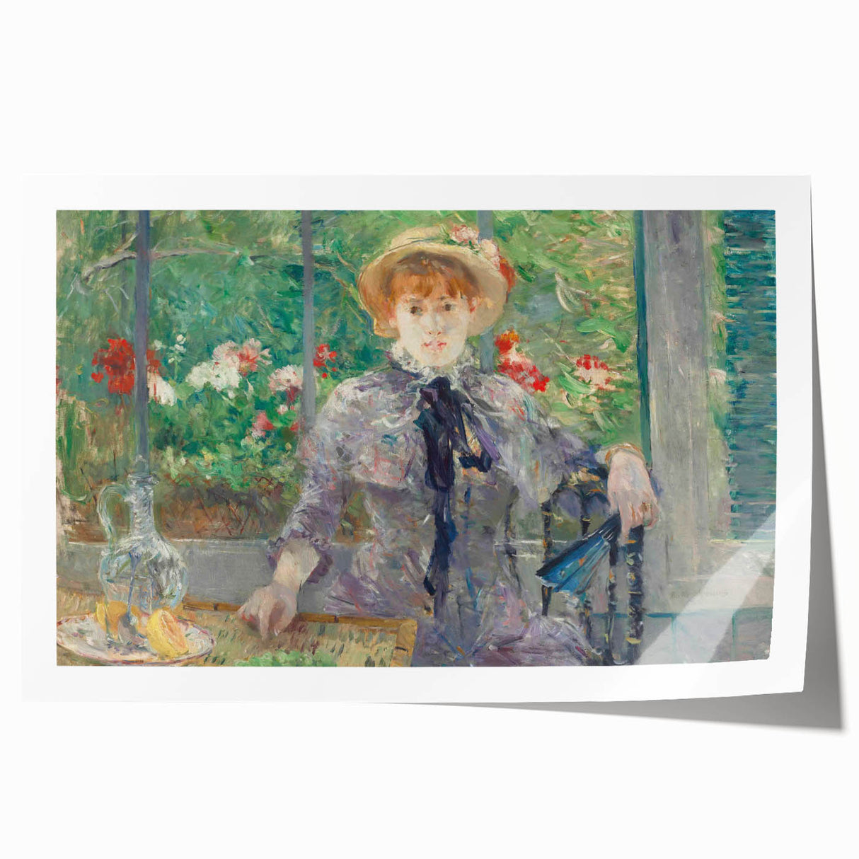 Extra large canvas print of delicate floral art in pastel hues, ideal for dining room or bathroom wall decor.