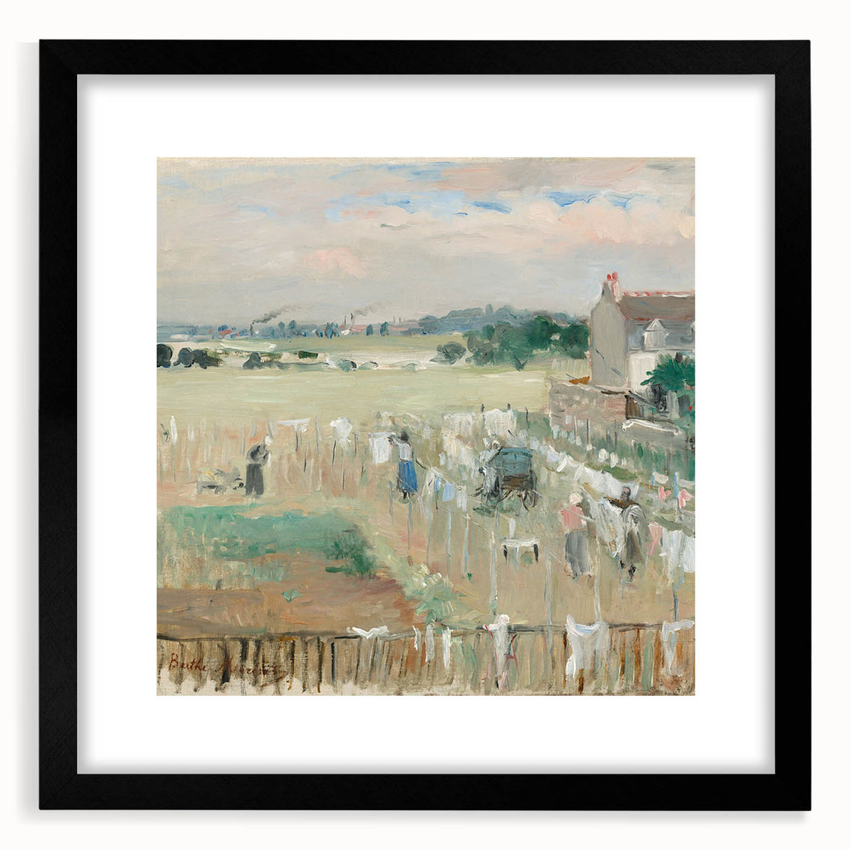 Extra large abstract art print featuring a textured mix of vibrant colors on canvas, ideal for living room decor.
