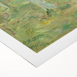 Art deco poster featuring geometric patterns in black and gold, printed on large canvas, suitable for dining room decor.