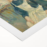 Art deco poster featuring a geometric pattern in gold and black tones on canvas.