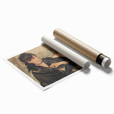 Extra large canvas print featuring delicate floral art in soft pastel shades.