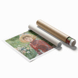 Extra large canvas print featuring a detailed floral design in soft pastel hues.