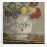 Large black and white abstract canvas art, ideal for kitchen wall decor, featuring dynamic brush strokes.