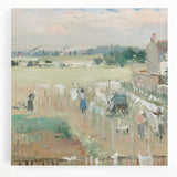 Large black and white abstract canvas print, ideal for kitchen wall art.