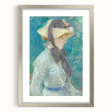 Textured abstract art print in earthy orange and brown tones on canvas, suitable for bedroom decor.