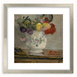 Textured abstract art print in muted earth tones on canvas, ideal for modern bedroom ambiance.