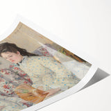 Extra large wall art featuring line art flowers in black on a white canvas, ideal for large living room wall decor.