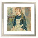 Textured abstract art print in blues and greys on canvas, suitable for enhancing bedroom decor.