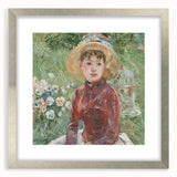 Textured abstract art print in muted gray and blue tones on canvas, suitable for modern bedroom decor.