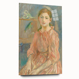 Large abstract wall art in vibrant blues and greens on canvas, ideal for bedroom or dining room decor.