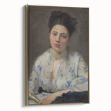 Landscape painting of serene mountains in muted black and gray tones on framed canvas, ideal for bedroom wall art.