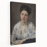 Large abstract canvas art with vibrant blue and green swirls, suitable for kitchen wall decor.