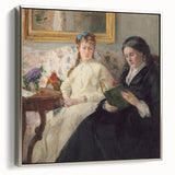 Landscape art painting featuring muted colorful palette on a black vintage poster, ideal for living room decor.