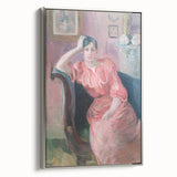 Landscape art painting of a vibrant, colorful forest on a black background, printed on a vintage poster.