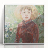 Art deco poster featuring a geometric pattern in pastel shades on a framed canvas, suitable for nursery wall art.