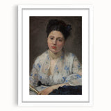 Abstract art print featuring swirling blue and gray tones on canvas, suitable for dining room or bedroom walls.