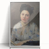 Art deco poster featuring a geometric pattern in muted gold and navy, ideal for nursery wall art on acrylic print.