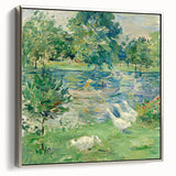 Landscape art painting featuring a vintage poster style with a black background and vibrant colorful accents on canvas.