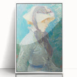 Art deco poster featuring a monochrome geometric pattern on a canvas, suitable for modern nursery wall decor.