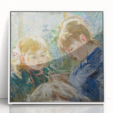 Art deco poster featuring a geometric design in pastel shades on canvas, suitable for nursery wall art.