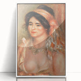 Art deco poster featuring a minimalist cityscape in muted gray and blue tones on a framed canvas.