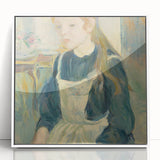 Art deco poster featuring a geometric pattern in pastel shades on canvas, suitable for nursery wall art.