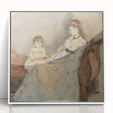 Art deco poster featuring a geometric pattern in pastel shades on canvas, ideal for modern nursery wall decor.