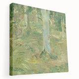 Large abstract acrylic print in vibrant blue and orange tones, suitable for kitchen wall art.